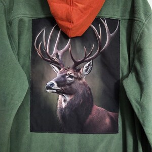 Deer hoodie with antlers discount