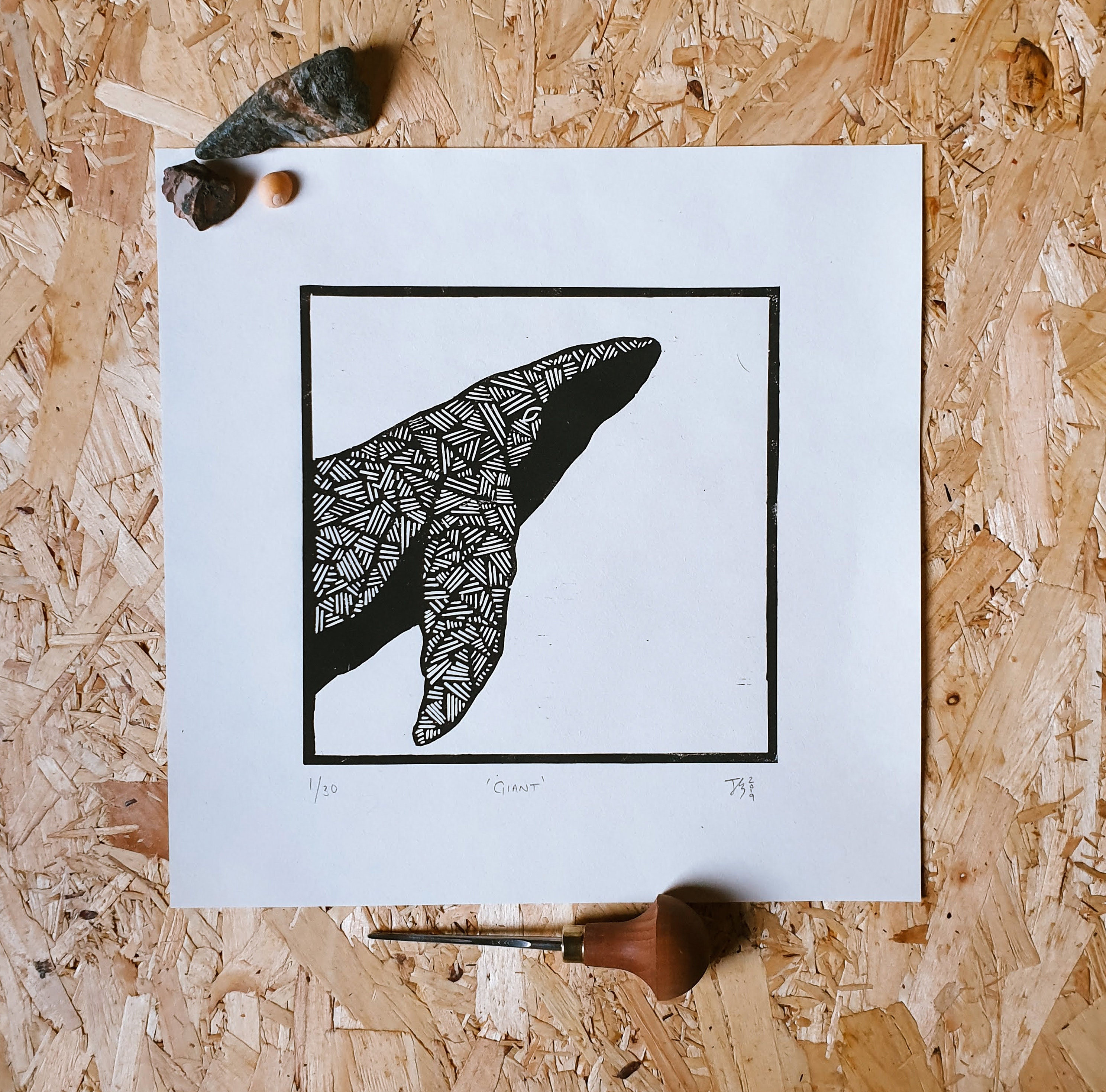 Whale Lino Print Whale Art Linocut Prints Relief Print | Etsy