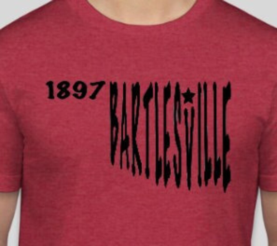 Oklahoma Towns. Bartlesville 1897 Tshirt, Bella Canvas, Screen Print