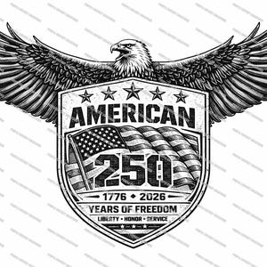 Águila patriótica estadounidense, 250 años (Descarga digital)