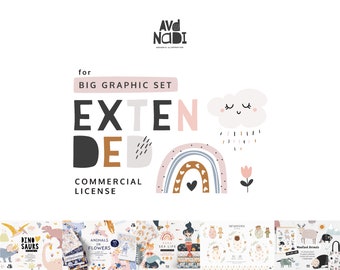 Extended license for Big graphic set, Commercial license by Avdnadi