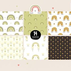 Summer Digital Paper, Rainbow Seamless Pattern, Fruit Digital Print ...