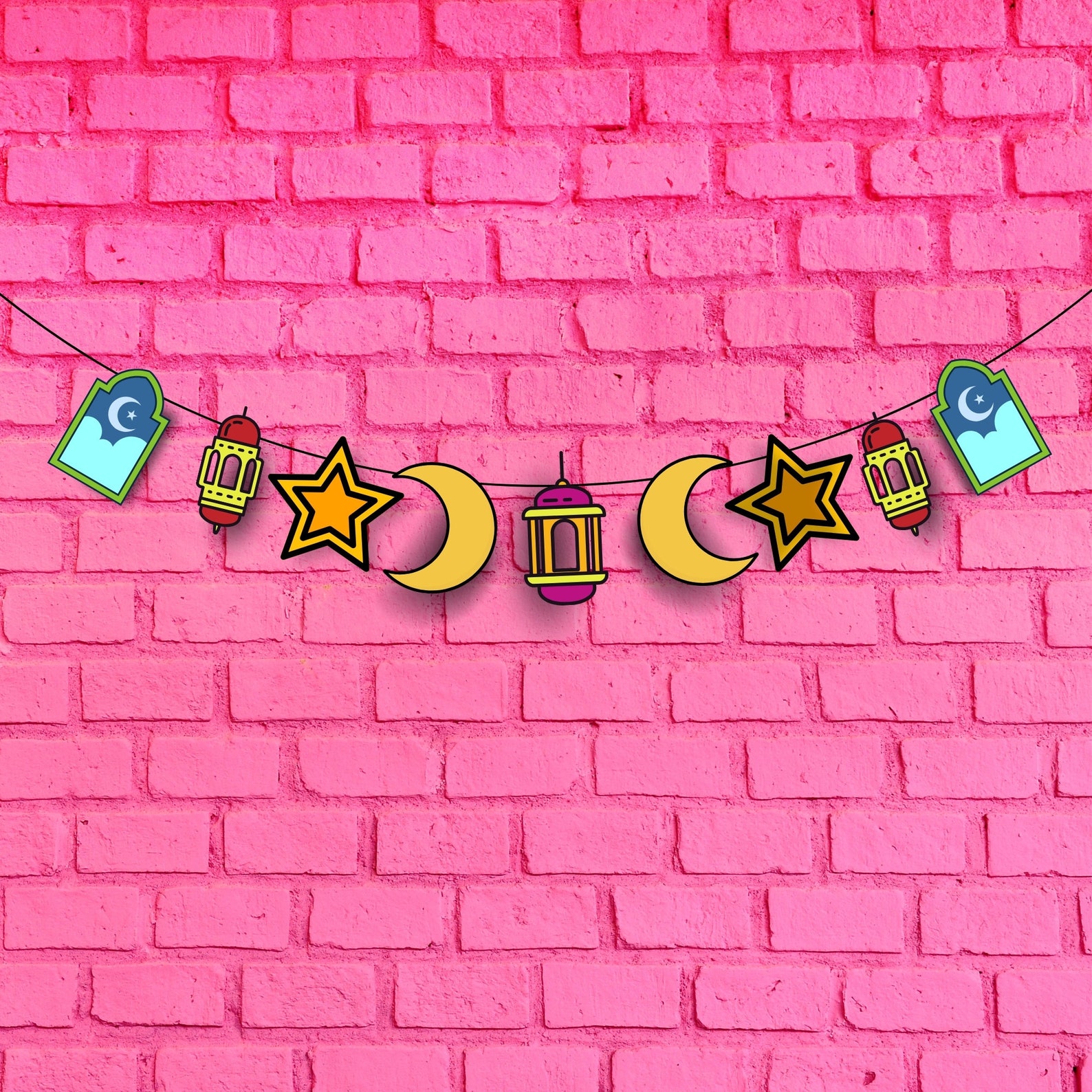 Printable DIY Ramadan Bunting Printable Kid's Ramadan - Etsy