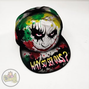 Joker Snapback Hand painted hat