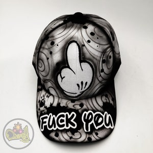 Urban style hand painted hat