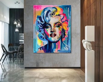 Marilyn in Neon är en modern nytolkning av Marilyn Monroes ikoniska ansikte.