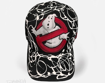 Ghostbusters-keps, handmålad truckerkeps, skräckfilmsfangåva, anpassad airbrush-keps