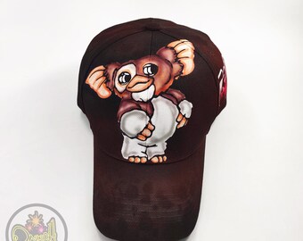 cap from the famous fantasy movie called gremlins - retro style, hand painted