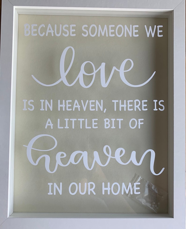 Shadow box of Heaven Etsy