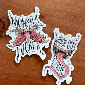 Monster Fake/I Bite Sticker