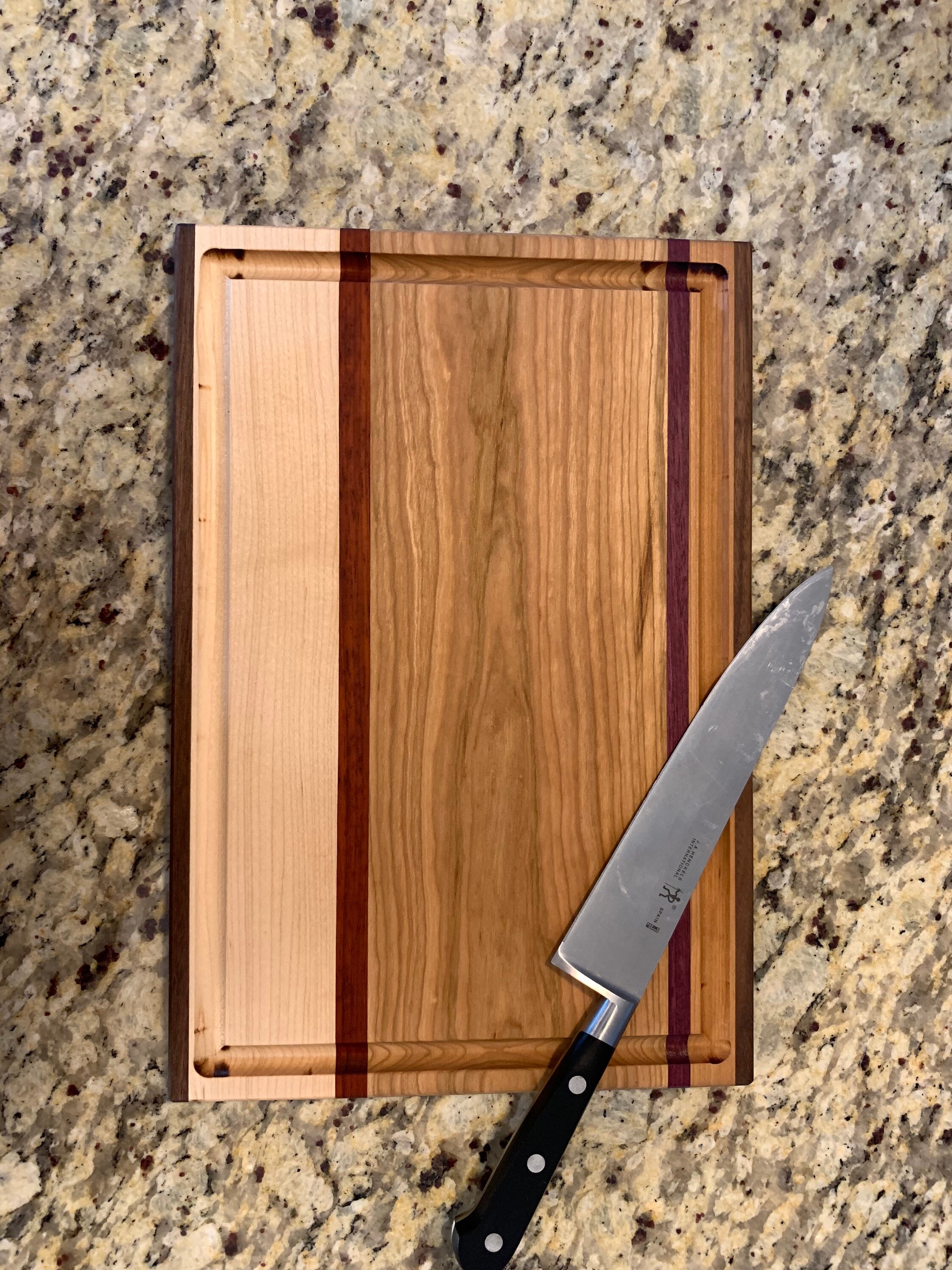 Rustic hardwood cutting board Etsy