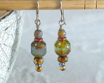 Desert Rock Landscape Earrings