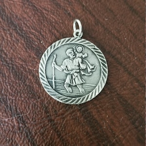 Vintage European Pure Silver St. Christopher Medal/Pendant, Saint Christopher  Protection Medal, Travel Protection