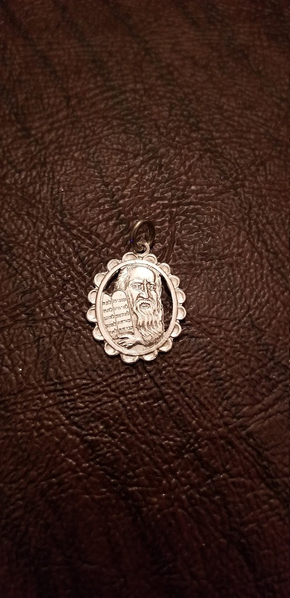 Vintage Sterling Silver Moses and the Commandments