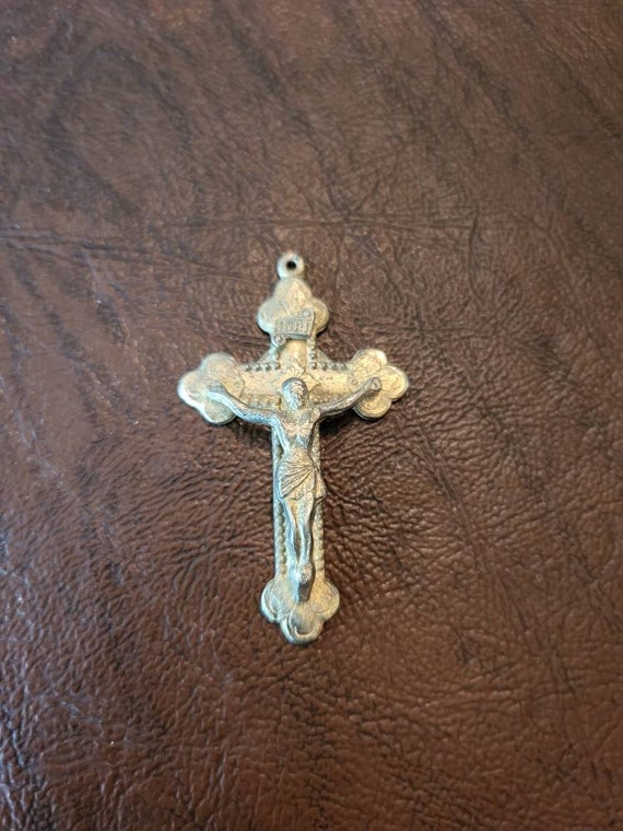 Vintage Creed Gold over Sterling Crucifix Cross, S