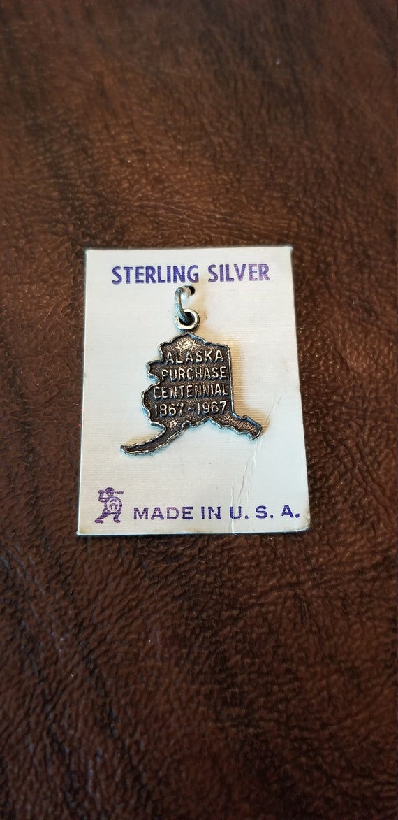 Vintage Sterling Silver Alaska Purchase Centennial