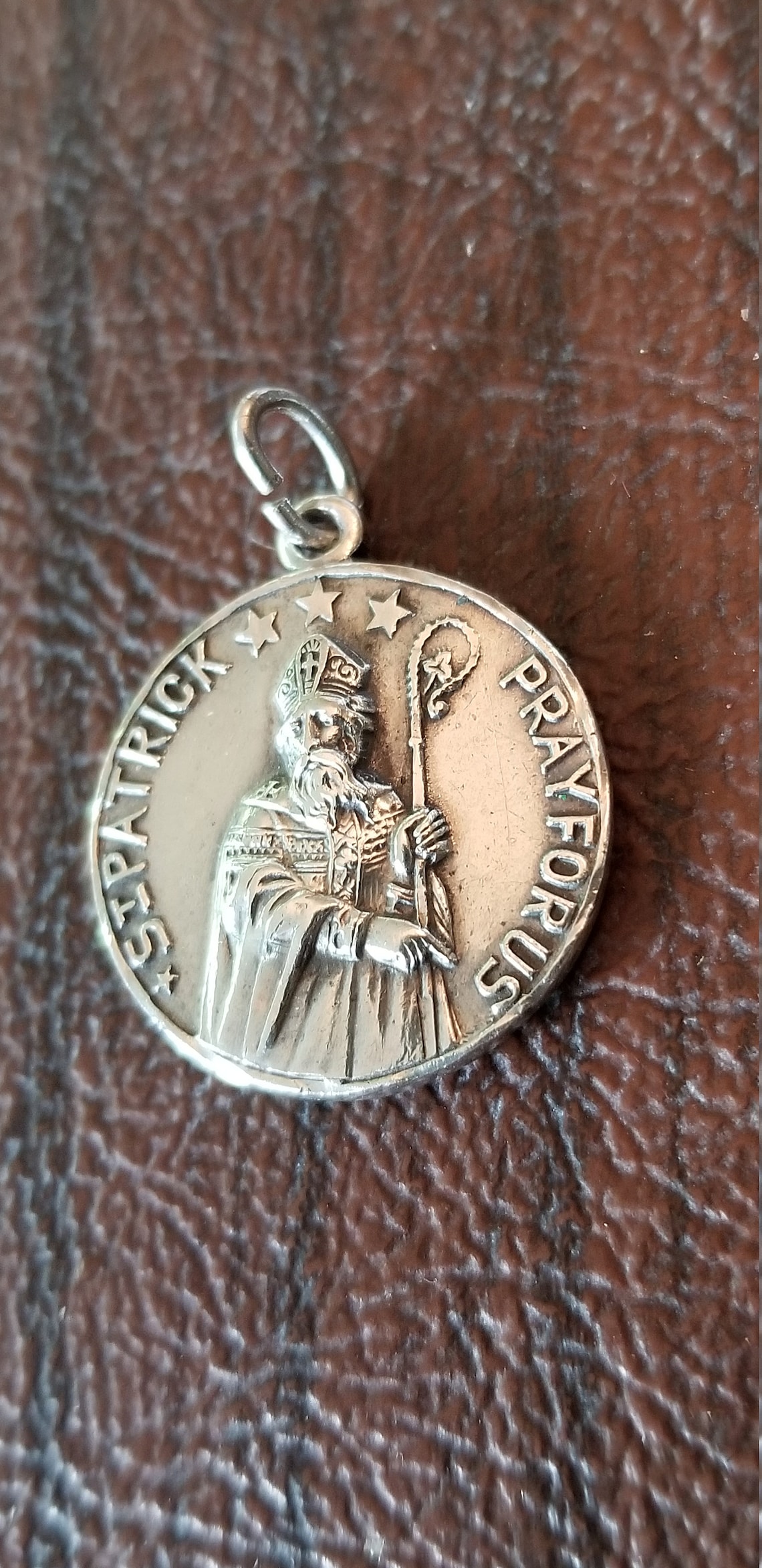 Vintage Creed Sterling 2 Sided Religious Medal/Pendant St. Etsy