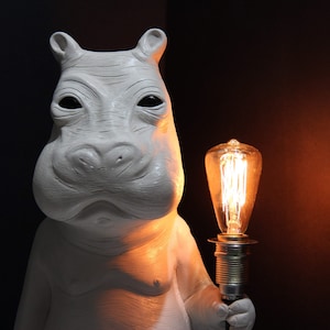 Hippo Lamp, Art, Ceramics, Art