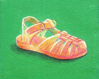 Zapato plastico - Plastikschuh (Kunstdruck)