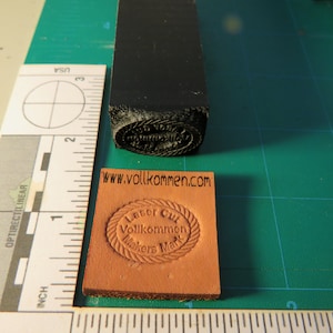 Laser cut Maker's Mark Leather/Pottery Stamps