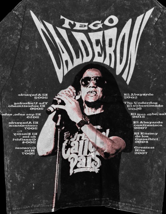 T-shirt Homme Tego Calderon - Taille S - Coton Noir - Neuf Avec étiquettes - Marque PePe-Store (USA)