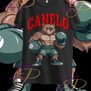 Canelo alvarez bear in PNG Dtf format 4 designs