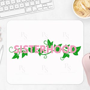 AKA Sisterhood svg, Digital download, Alpha Kappa Alpha, Ivy vine, sorority, pink and green, Sublimation, Cut Files, Cricut, SVG +PNG