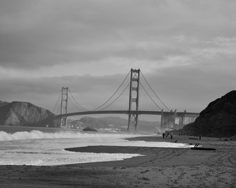 B&W Golden Gate Bridge San Francisco California