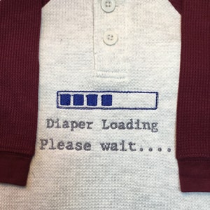 Funny baby Diaper loading machine embroidery design fits a 5 by 7 hoop machine embroidery pes jef dst exp hus vp3 vip xxx formats