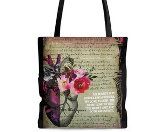 Romeo And Juliet By Shakespeare Large Tote Bag William Etsy