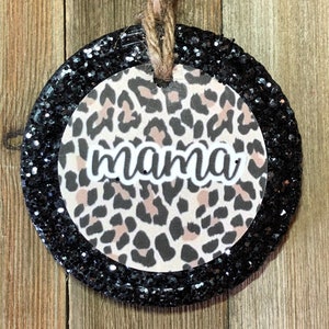 Mama - Car Freshie - Leopard Print