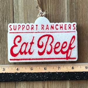 EAT BEEF - Car Freshie