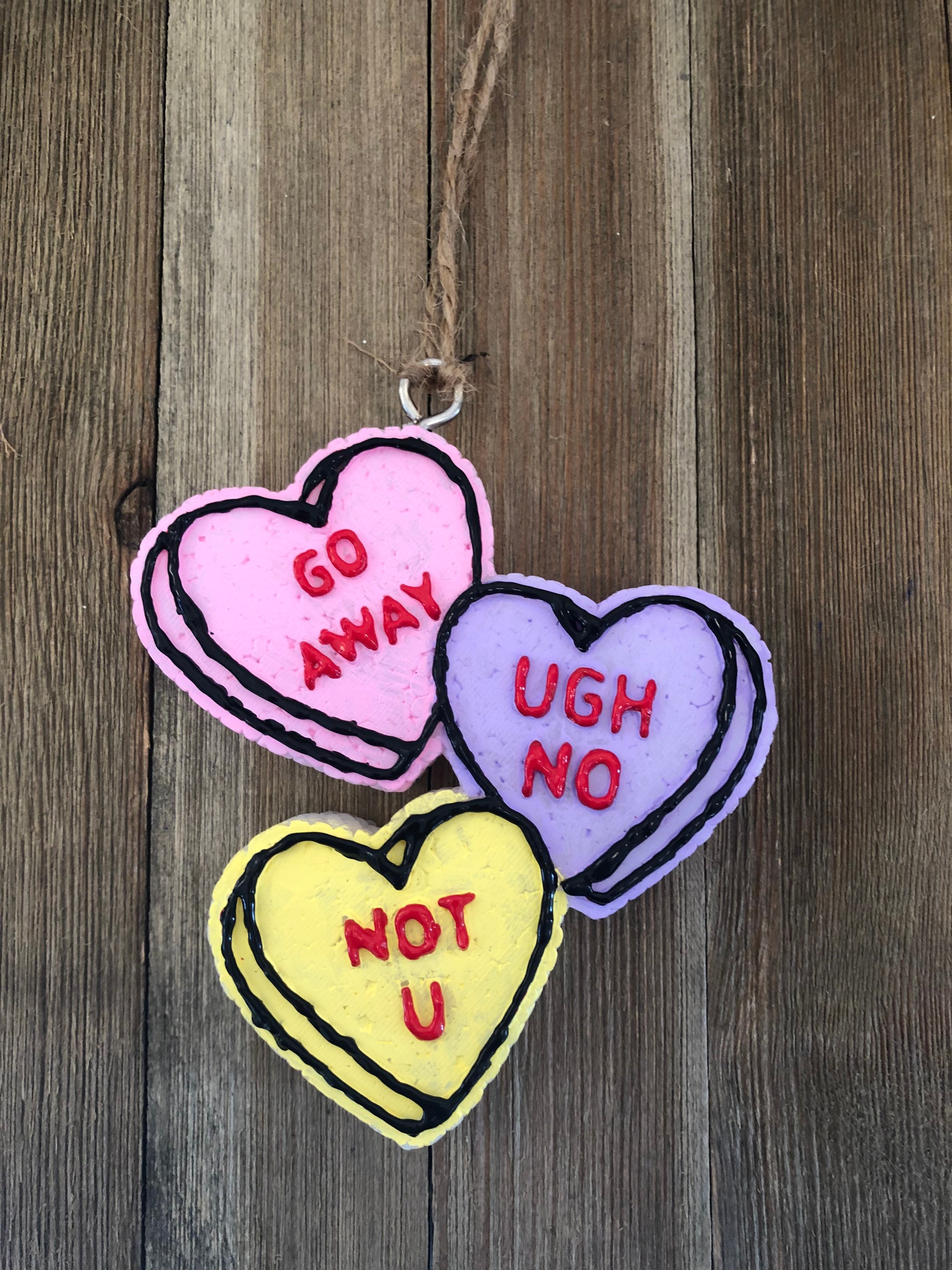 Valentine's Day Conversation Heart Freshie - Car Freshie - - Etsy