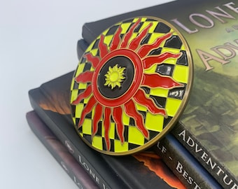 Kai Master Rank Cloak Clasp Lone Wolf Brooch Pin