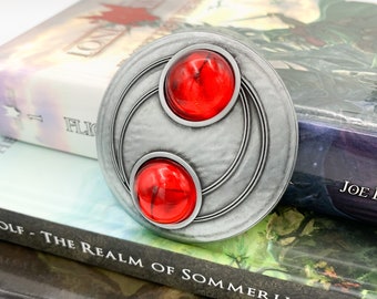 Kai Initiate Rank Cloak Clasp Badge Lone Wolf Brooch Pin