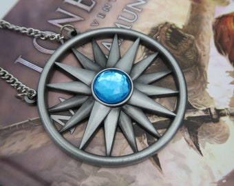 Pendant of the Brotherhood of the Crystal Star Lone Wolf Medallion Cosplay
