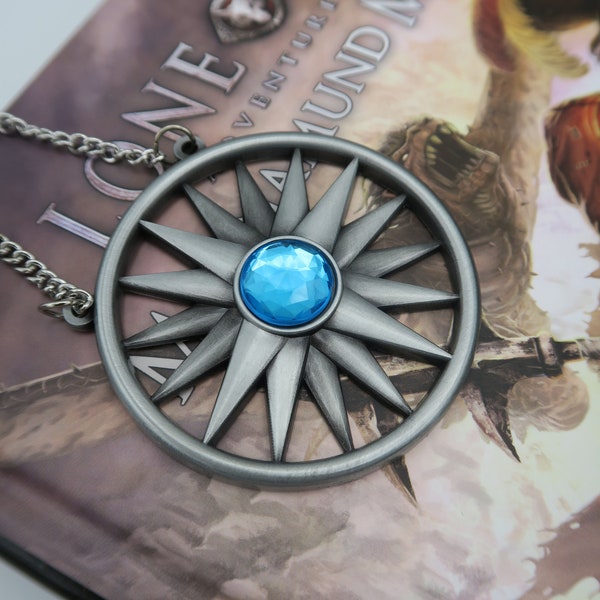 Pendant of the Brotherhood of the Crystal Star Lone Wolf Medallion Cosplay