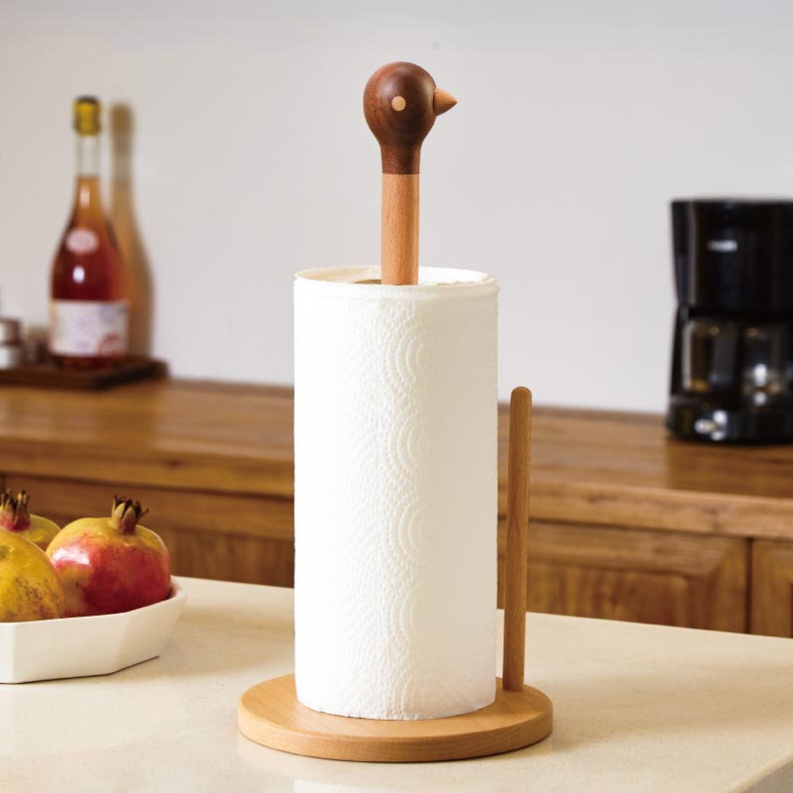 Wooden bird paper towel holder Towel Rack Farmhouse decor Etsy