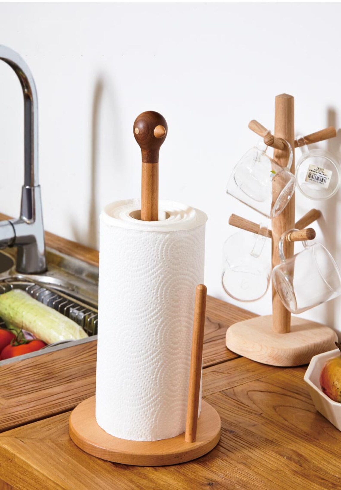 Wooden bird paper towel holder Towel Rack Farmhouse decor Etsy