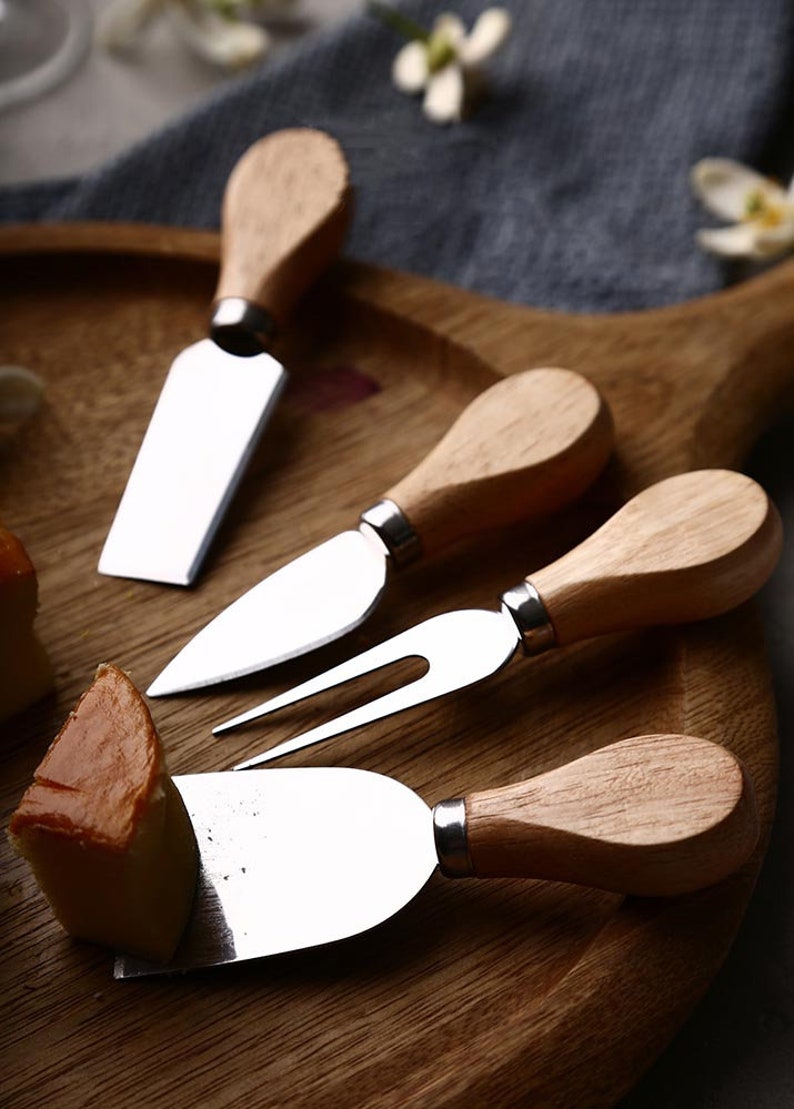 Set of 4 Cheese Knives/Spreaders Cutting Knives Set Butter Etsy