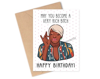 Nene Leakes Birthday Card | Funny Adult Humor RHOATL Card