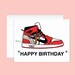 Red Jordans Birthday Card| Sneaker Head Cards| Jordan 1 Bred Kicks| Cards For Sneaker Heads| Nike Birthday Sneaker Cards|Michael Jordan Card