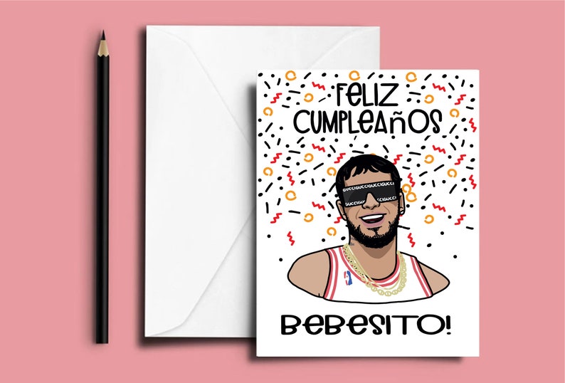 Anuel AA Birthday Card Feliz Cumpleanos Bebesito Card In Etsy