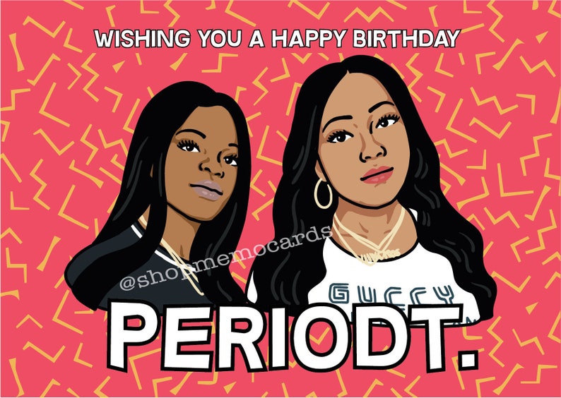 City Girls Birthday Card Hiphop Inspired Greeting Cards the Etsy