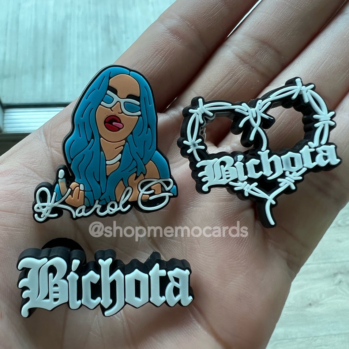 PACK of 3 Karol G Bichota Croc Charms Jibbitz Karol G Croc Etsy