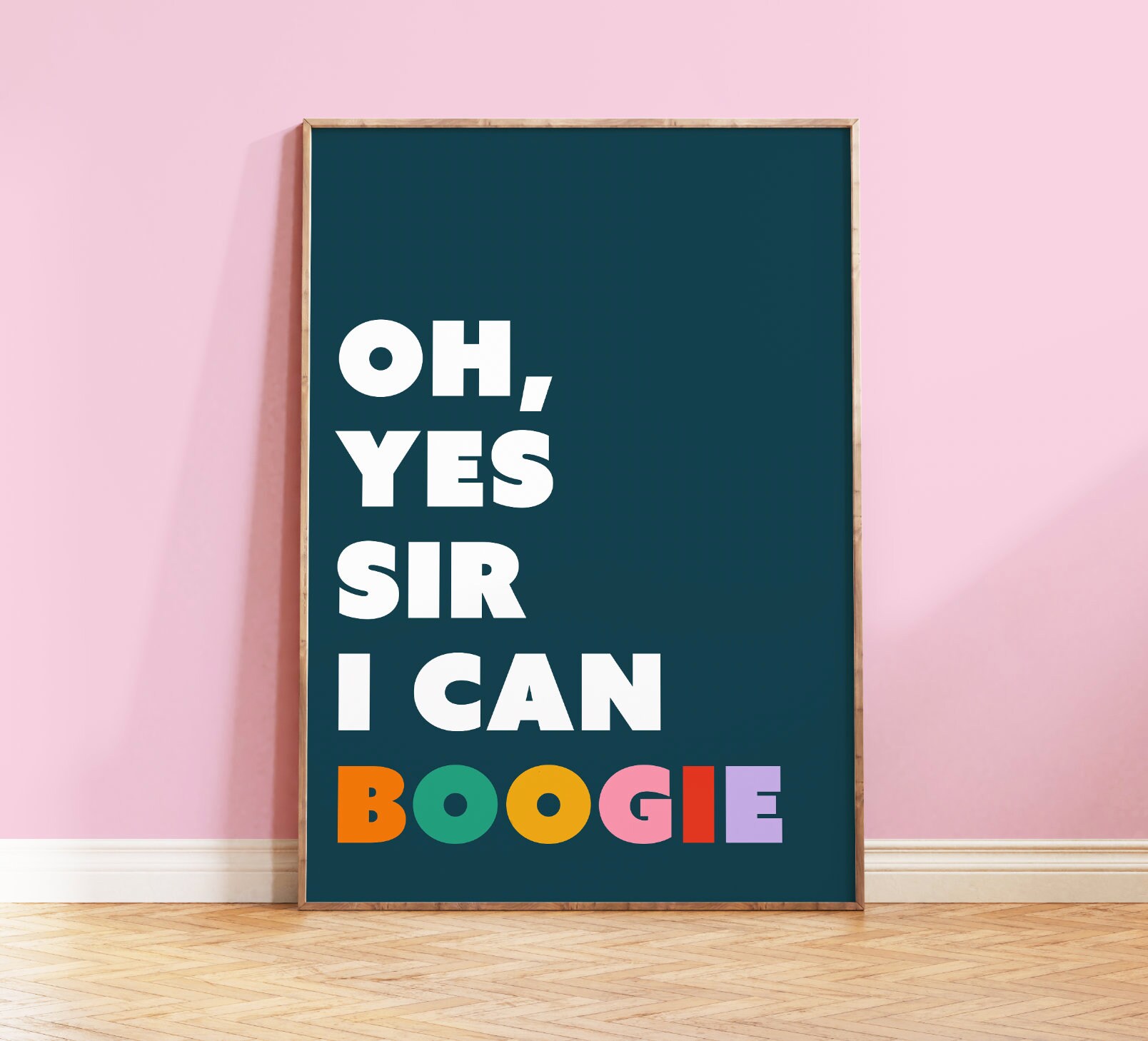 Parole Yes Sir I Can Boogie Yes sir poster - Etsy France