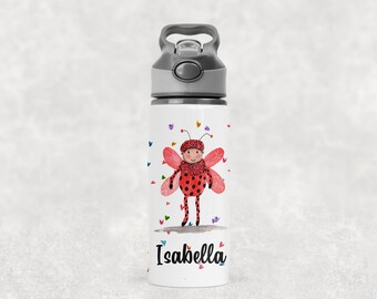 Personalised  Baby Ladybug Ladybird Water Bottle, Ideal Gift, Birthday