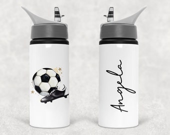 Personalised Football Water Bottle, Ideal Gift, Birthday Present, Football
