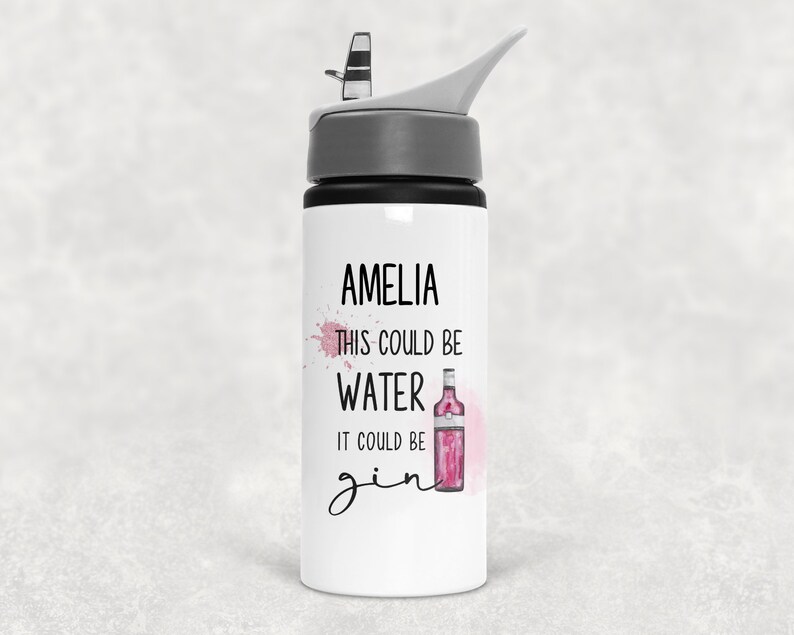 Personalised Funny Could Be Gin Water Bottle, Ideal Gift, Birthday , Christmas image 8