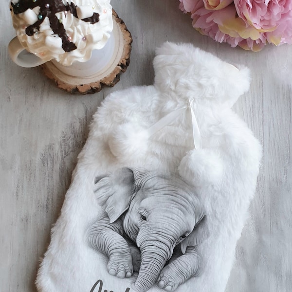 Elephant Hot Water Bottle Etsy UK